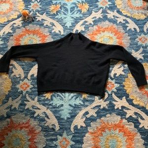 Free People 100% Cashmere black sweater.